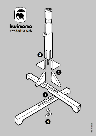 Die Aufbau-Anleitung Illustration für Kusimama
