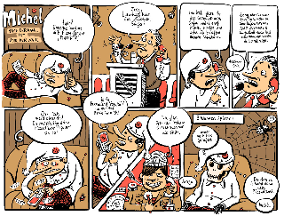 Michel-Comicstrip für das SPD-Magazin "Gerecht"
